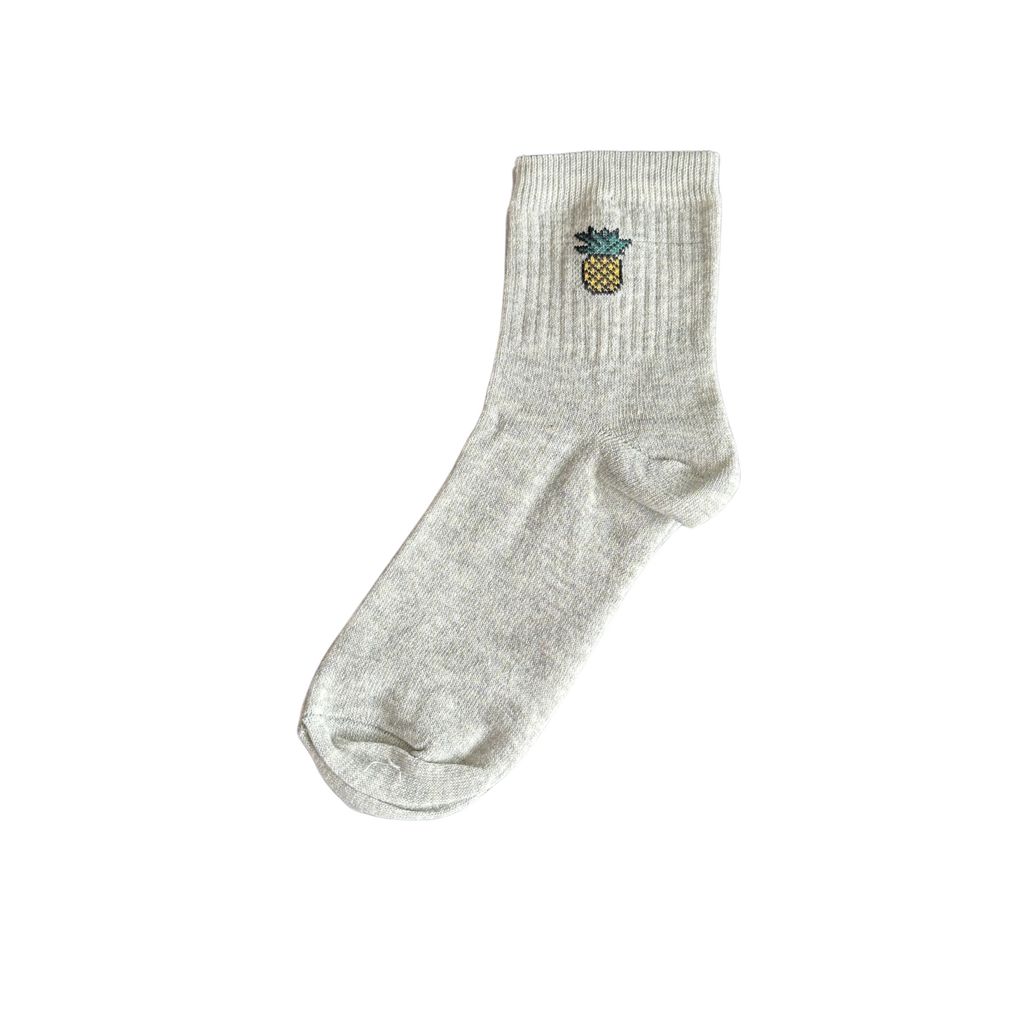 Grey Fruit Socks