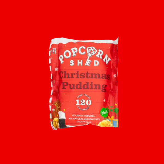 Vegan Christmas Pudding Gourmet Popcorn Snack Pack
