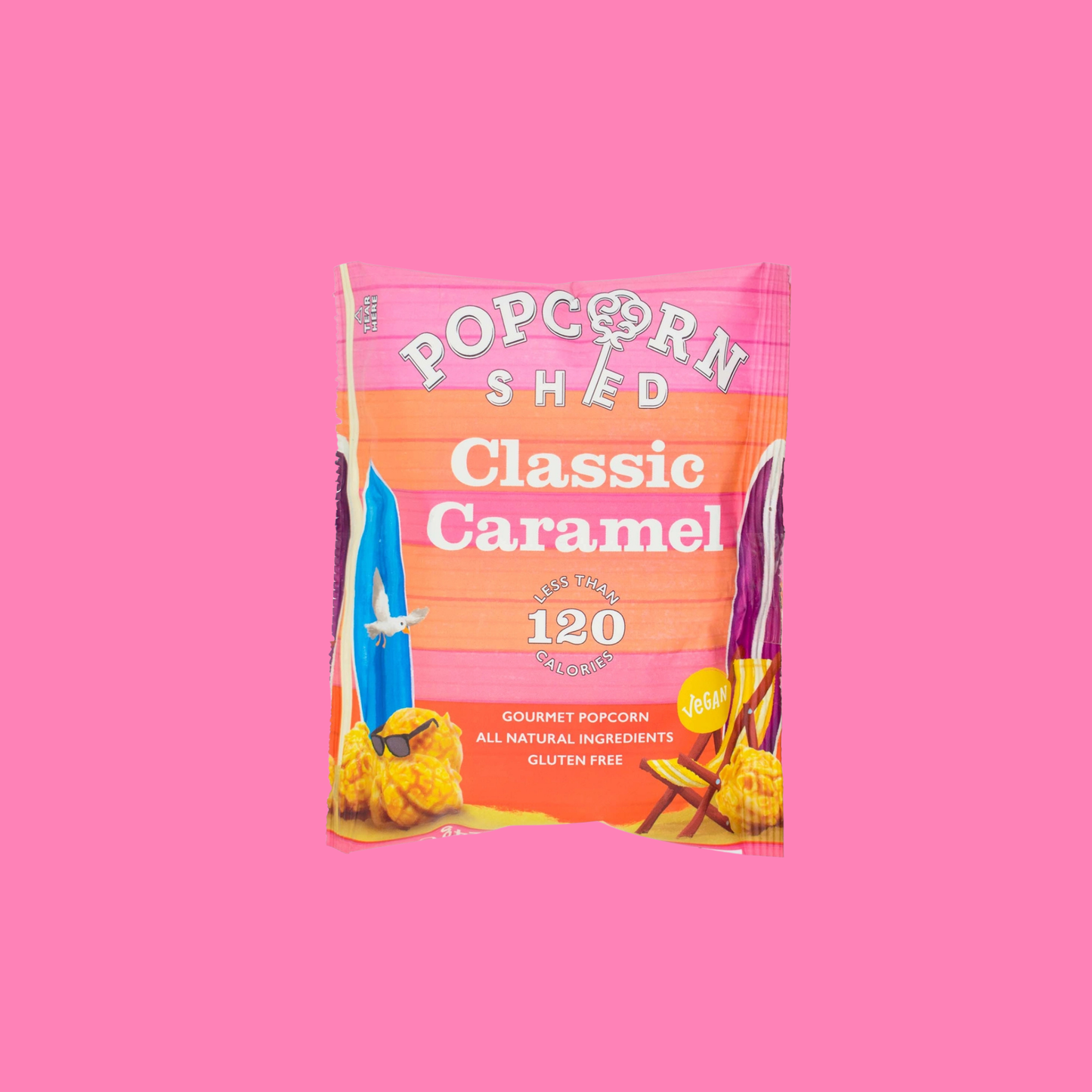 Vegan Classic Caramel Gourmet Popcorn Snack Pack