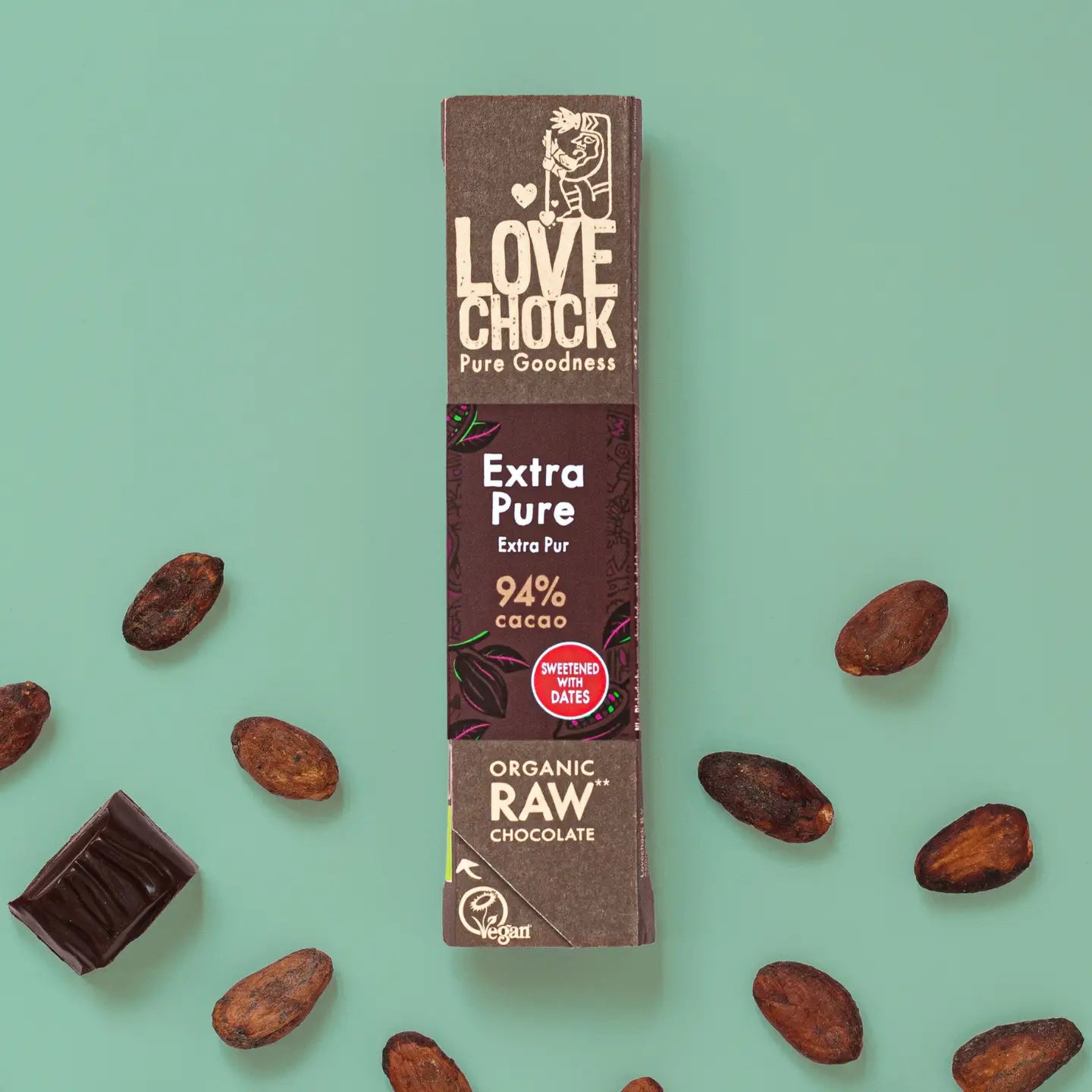 94% Chocolate with Dates - Organic, Raw, Vegan and Sustainable