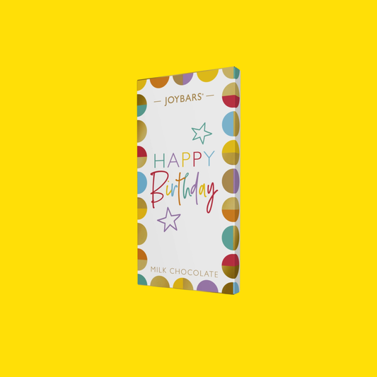 Happy Birthday - Finest Colombian Milk Chocolate Bar